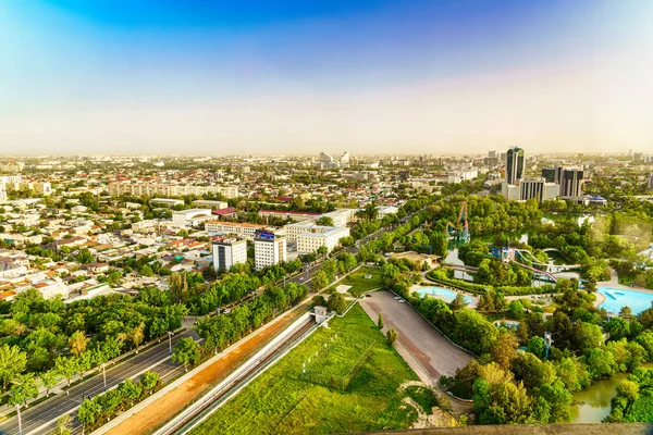 Oezbekistan Tasjkent April 2023 Bovenaanzicht Van Het Observatiedek Tasjkent Toren — Stockfoto