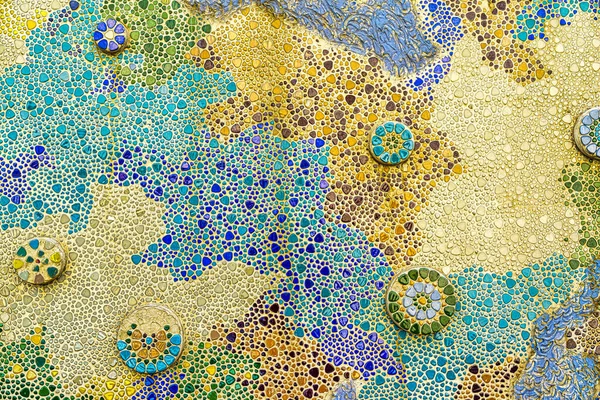 Traditional Islamic Ornament Fragment Ceramic Mosaic Abstract Background — Fotografia de Stock