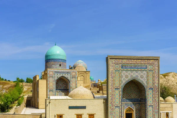 Samarcanda Uzbekistán Abril 2023 Antiguo Mausoleo Shakh Zinda Tumba Del — Foto de Stock