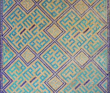 Geometric traditional Islamic ornament. Fragment of a ceramic mosaic.Abstract background.