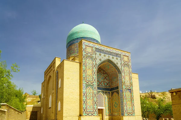 Ancient Mausoleum Shakh Zinda Tomb Living King Reign Amir Temur — Stock Photo, Image