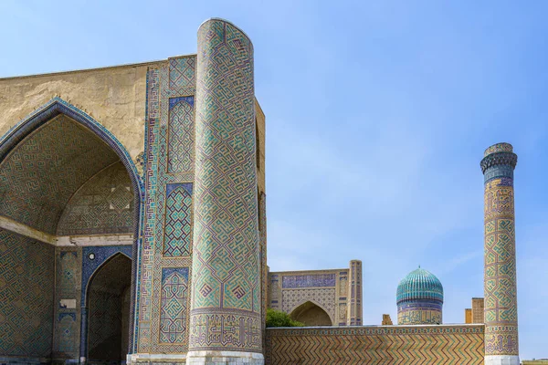 Мечеть Бібі Ханьм Вдень Самарканді Узбекистан — стокове фото