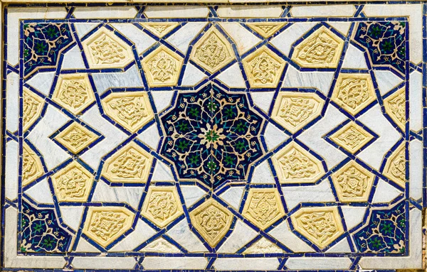 stock image Geometric traditional Islamic ornament. Fragment of a ceramic mosaic.Abstract background.