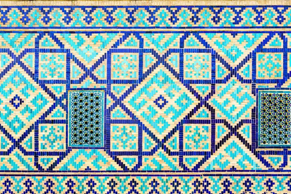 Geometric Traditional Islamic Ornament Fragment Ceramic Mosaic Abstract Background — 图库照片