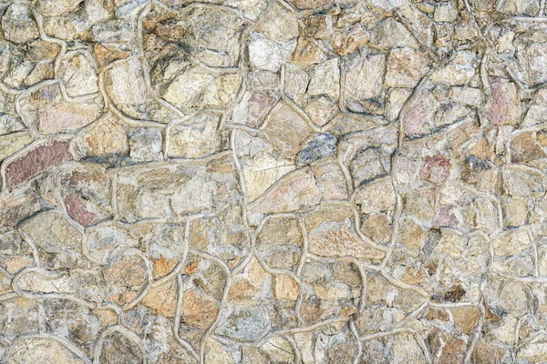 Dekoracyjna Ściana Kamieni Betonu Streszczenie Tła Projektu — Zdjęcie stockowe