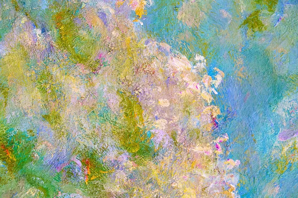 Colorful Abstract Oil Painting Art Background Texture Canvas Oil Paint — Foto de Stock