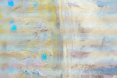 Colorful abstract oil painting art background. Texture of canvas and oil paint.