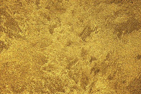 Struktura Zlaté Dekorativní Omítky Nebo Betonu Abstraktní Zlato Grunge Pozadí — Stock fotografie