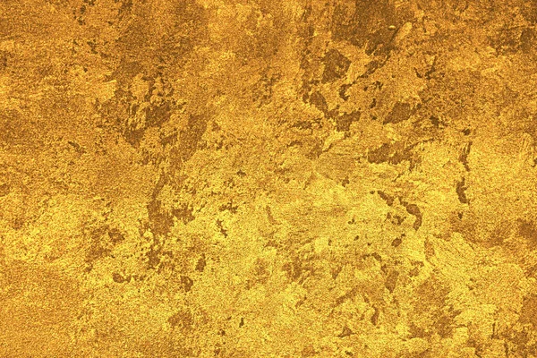 Konsistens Gyllene Dekorativt Gips Eller Betong Abstrakt Guld Grunge Bakgrund — Stockfoto