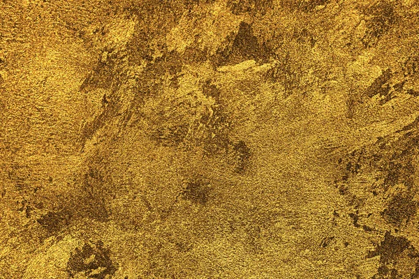 Struktura Zlaté Dekorativní Omítky Nebo Betonu Abstraktní Zlato Grunge Pozadí — Stock fotografie