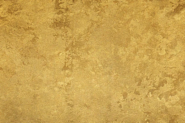 Konsistens Gyllene Dekorativt Gips Eller Betong Abstrakt Guld Grunge Bakgrund — Stockfoto