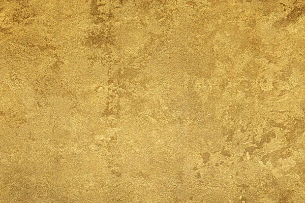 Texture Golden Decorative Plaster Concrete Abstract Gold Grunge Background Design — Stock Photo, Image