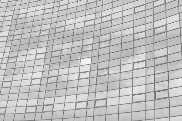 Černobílý Fragment Moderní Kancelářské Budovy Abstraktní Geometrické Pozadí Část Fasády — Stock fotografie