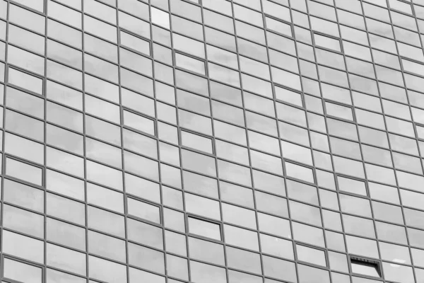 Preto Branco Fragmento Edifício Escritórios Moderno Fundo Geométrico Abstrato Parte — Fotografia de Stock