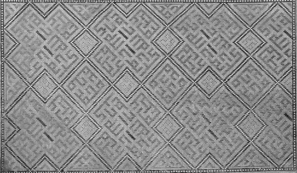 Ornamento Geometrico Tradizionale Islamico Frammento Mosaico Ceramico Sfondo Astratto Bianco — Foto Stock