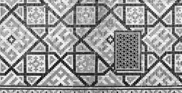 Geometrik Geleneksel Slami Süs Seramik Mozaiğin Bir Parçası Soyut Arkaplan — Stok fotoğraf