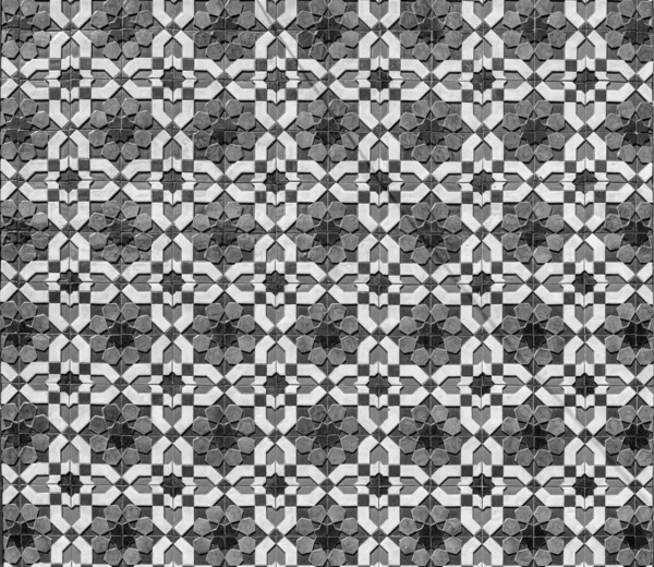 Геометрический Традиционный Исламский Орнамент Абстрактный Фон Черное Белое — стоковое фото