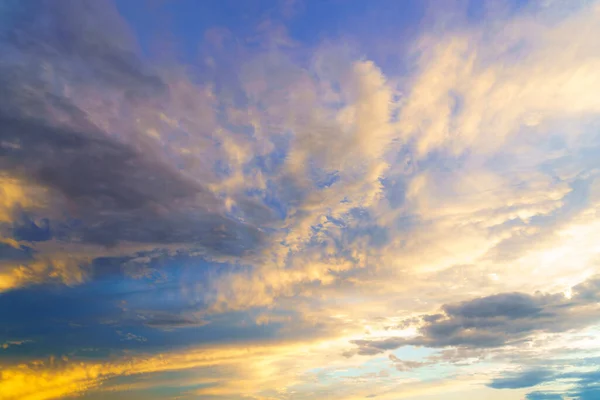 Драматический Облачный Закат Рассвет Естественный Абстрактный Фон — стоковое фото