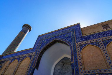 Semerkant, Özbekistan - 27 Eylül 2023: Tamerlane 'in Gur-Emir Anıtmezarı, Semerkand, Özbekistan, Orta Asya.