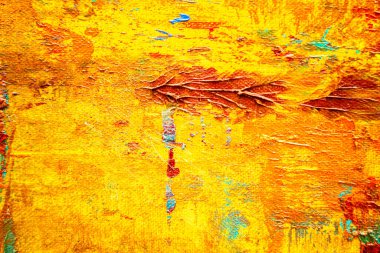 Colorful abstract oil painting art background. Texture of canvas and oil paint. 