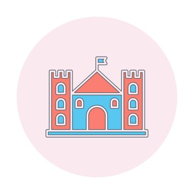 Kale simgesi. Vektör çizim