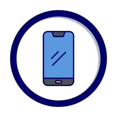 Akıllı telefon simgesi. özet vektör illüstrasyonu 