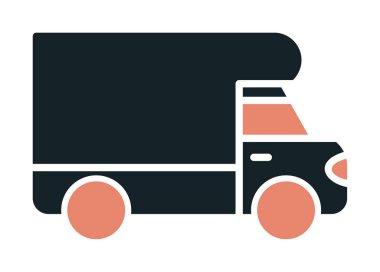 Van düz vektör simgesi