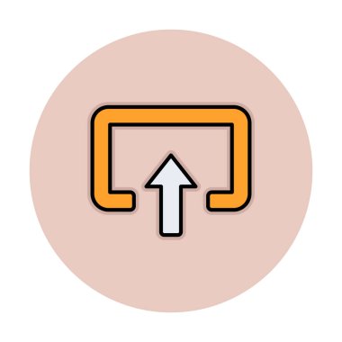 Girdi düz vektör simgesi