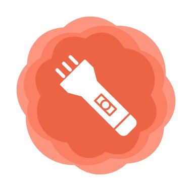 Seyahat fenerinin düz simgesi. Renkli vektör çizimi