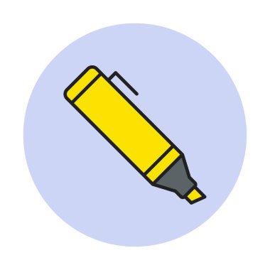 Vurgulama simgesi web basit illüstrasyon