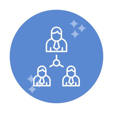 Yönetim simgesi tasarımının vektör illüstrasyonu