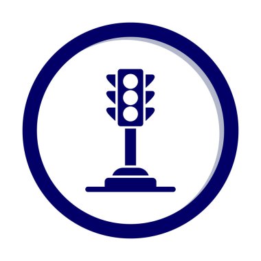 Trafik ışığı web simgesi illüstrasyonu