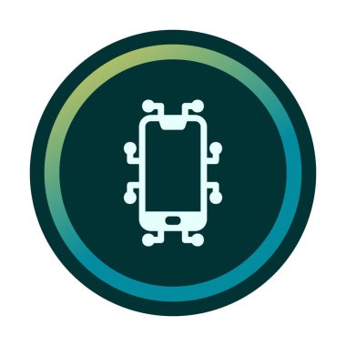 Akıllı telefon simgesi. özet vektör illüstrasyonu 