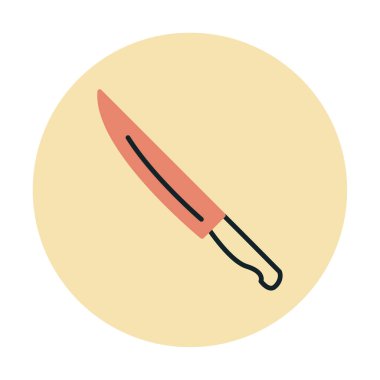 Bıçak simgesi, vektör illüstrasyonu 