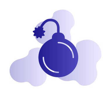 Bomba yassı ikon. vektör renk çizimi