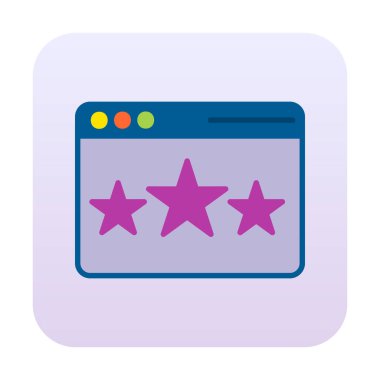 Web sayfası Geri bildirim simgesi, vektör illüstrasyonu