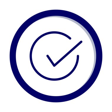 işaret simgesini işaretle, vektör illüstrasyonu basit tasarım