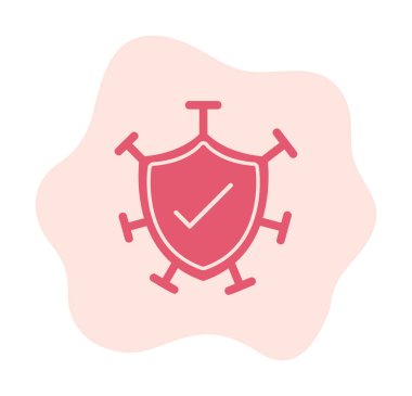 Koruma kalkanı ikonu vektör illüstrasyon tasarımı