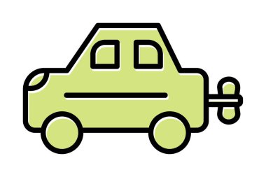 Araç Oyuncağı simgesi arka planda izole edildi