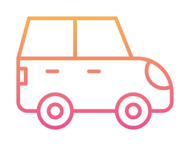 - Araba. Web simgesi basit illüstrasyon 