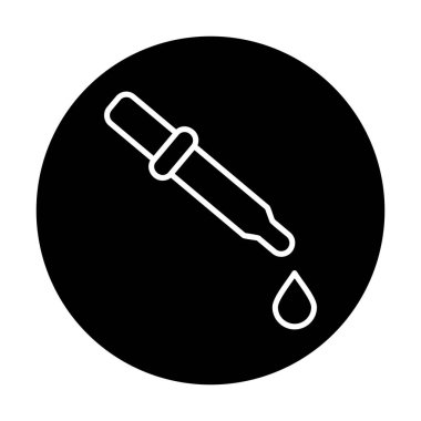 İlaç indirme çizgisi simgesi tasarım vektörü şablonu