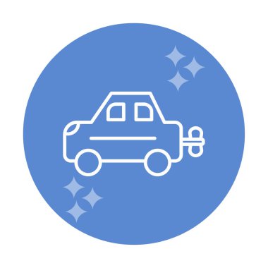 Araç Oyuncağı simgesi arka planda izole edildi