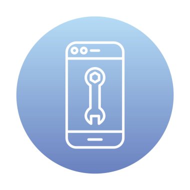 Smartphone Onarım simgesi vektör çizimi
