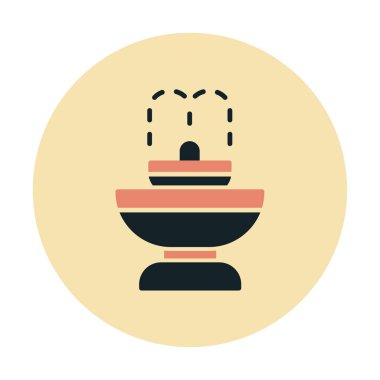 fıskiye ikonu vektör illüstrasyonu