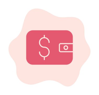 cüzdan ikonu vektör illüstrasyonu