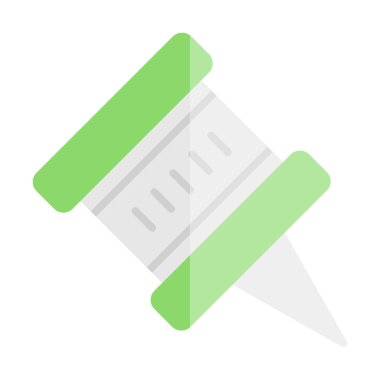 İğne simgesine bas. vektör illüstrasyonu