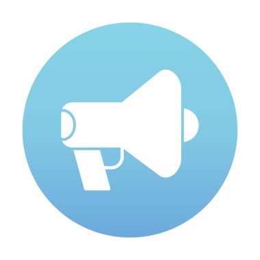 megafon simgesi, vektör illüstrasyonu