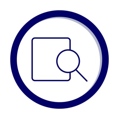 Büyüteç, modern simge, Arama kavramının vektör illüstrasyonu             