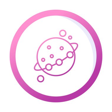 Gezegenler simgesi, vektör illüstrasyonu