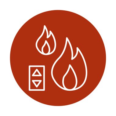 Sıcaklık Denetim simgesi, vektör resimleme 